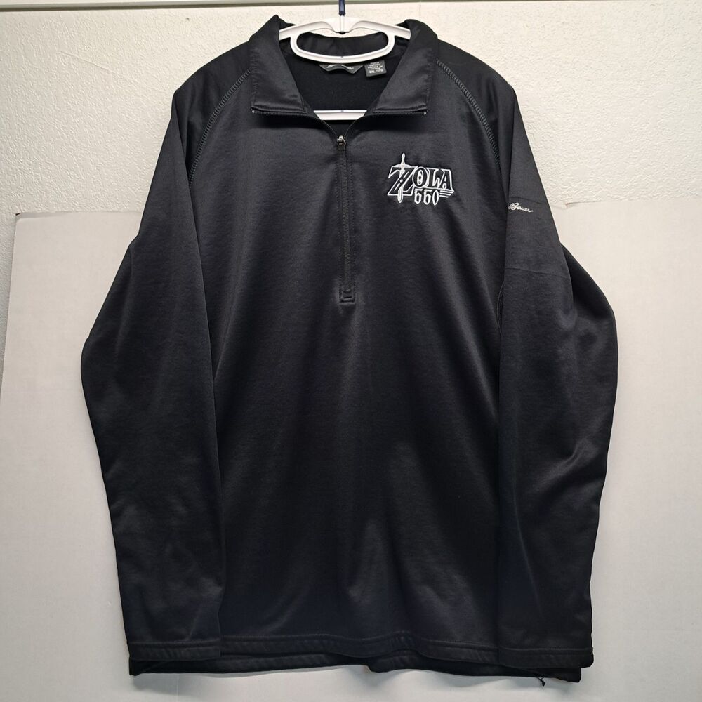 Eddie Bauer Mens 1/4 Zip Smooth Base Layer Fleece Logo (Lola 660) Men's 2XL